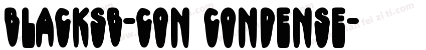 BlackSB-Con Condense字体转换